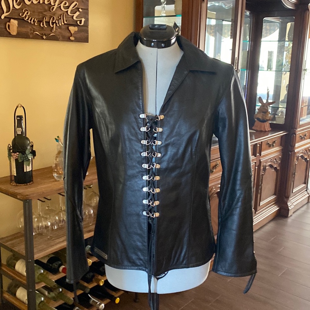 Harley Davidson leather shirt